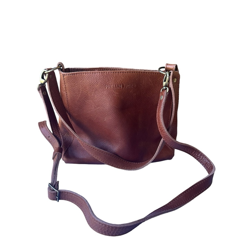 Portland Leather Triangle Shoulder Bag - Picture 2 of 10